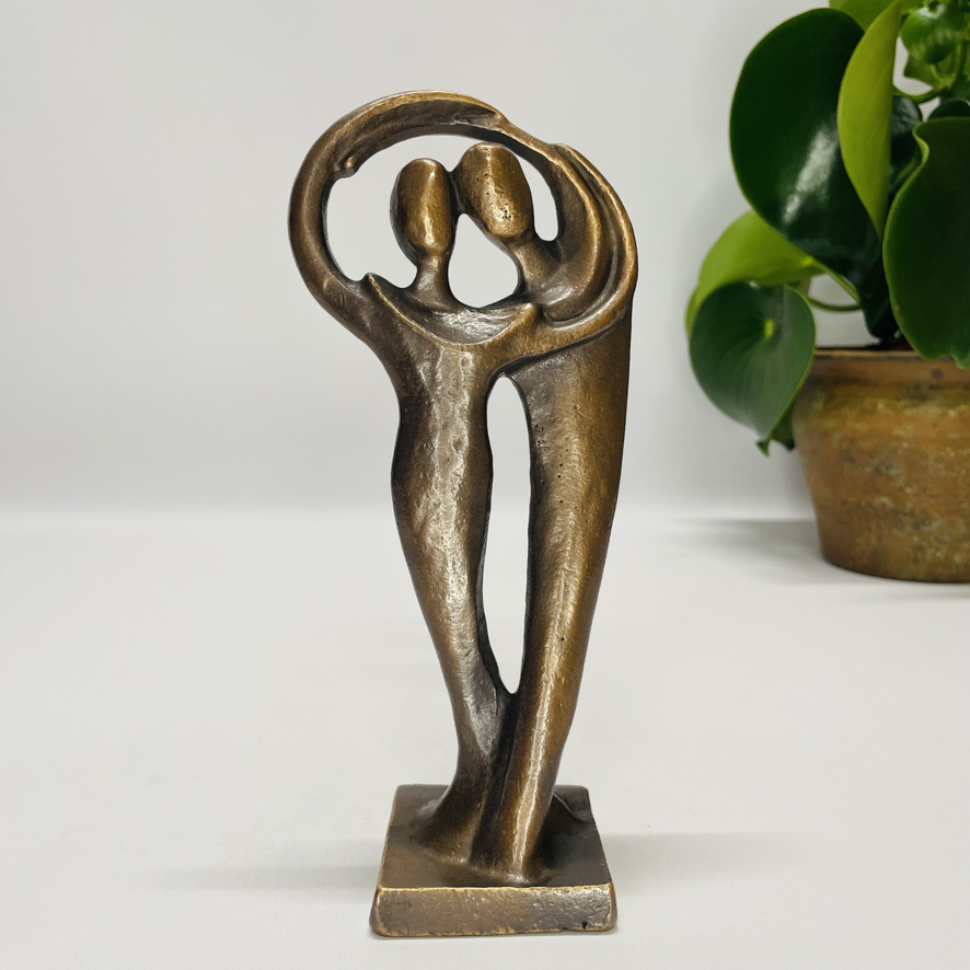 Fortrolighed - skulptur i ægte bronze