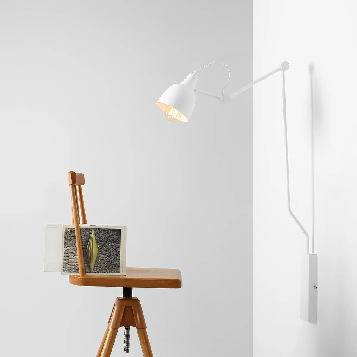 Verdi - Væglampe i hvid metal