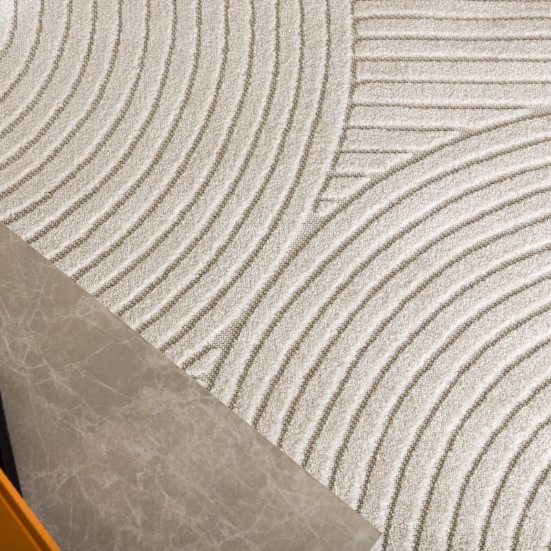 Frosty- Tæppe i hvid polypropen, 240 x 340 cm.