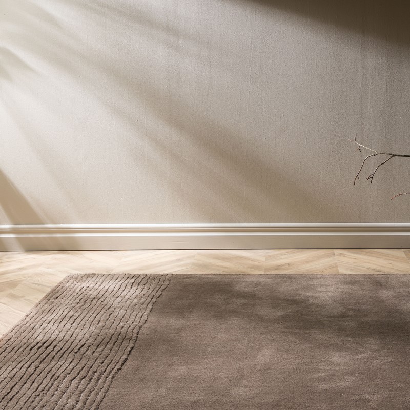 Alcoys - Tæppe i brun uld, 164 x 230 cm.