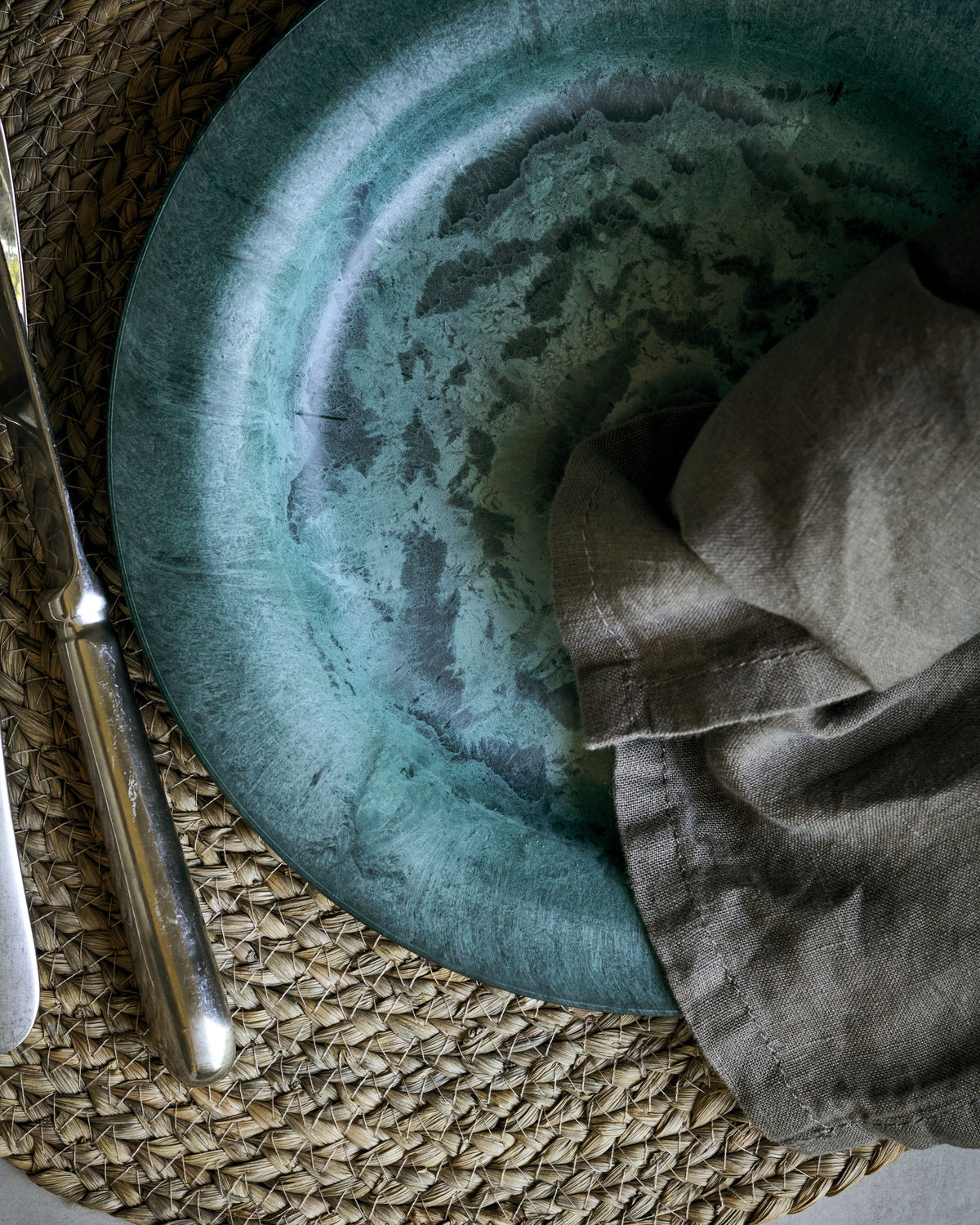 Tallerken, Serveur, Grøn, 4 stk.