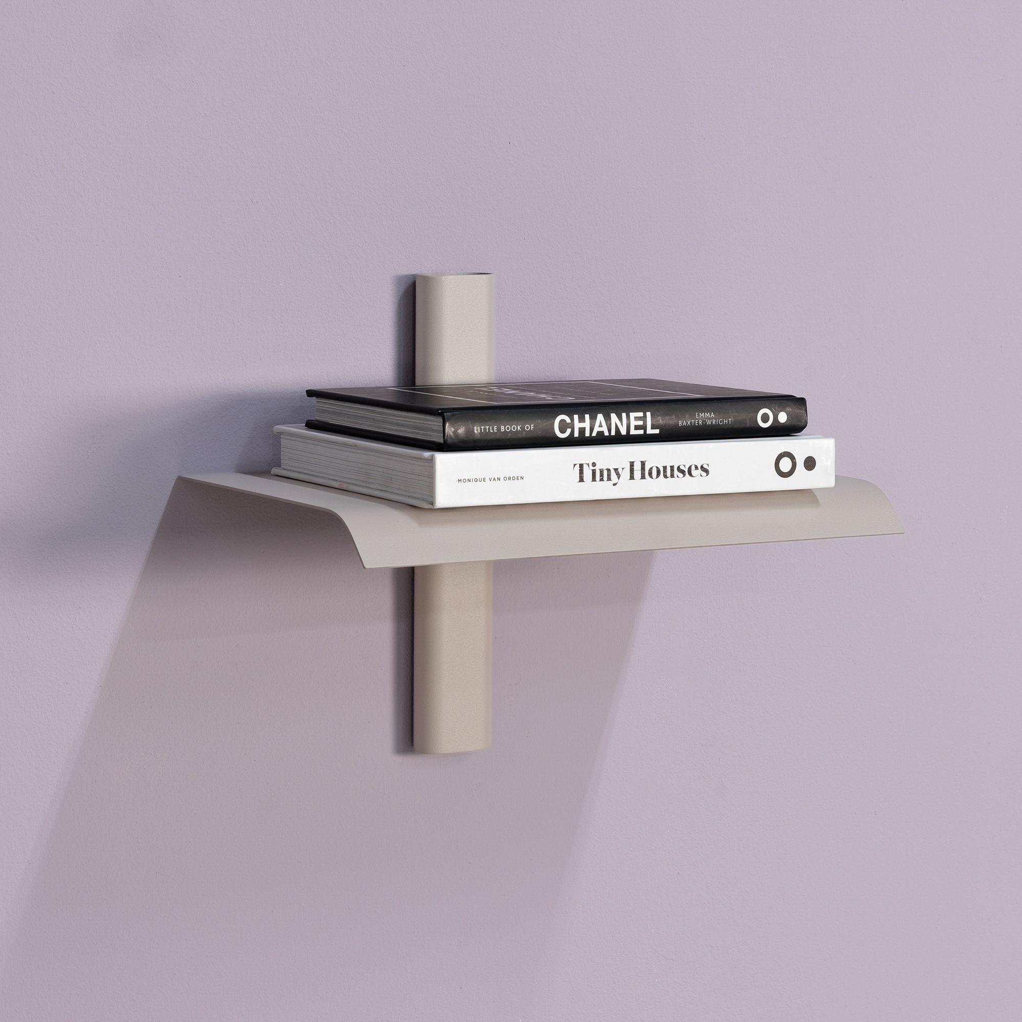 Repisa - Væghylde i metal, 5 farver, bredde 28 cm. Silky taupe metal