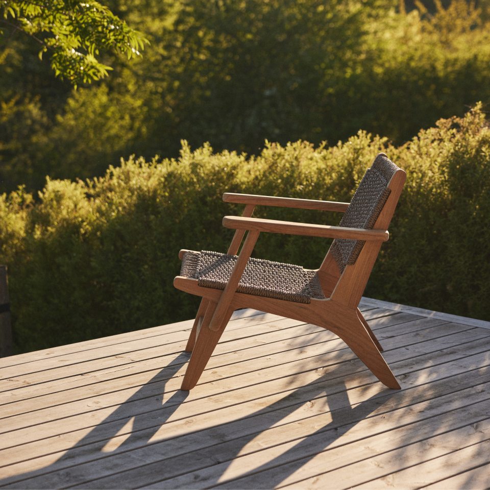 Amalfi - Hvilestol i teaktræ og reb
