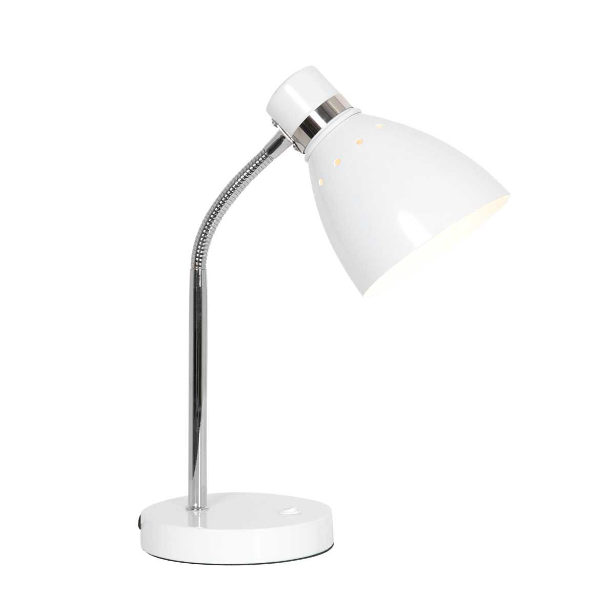 Attach - bordlampe i fire metalfarver Metal - hvid
