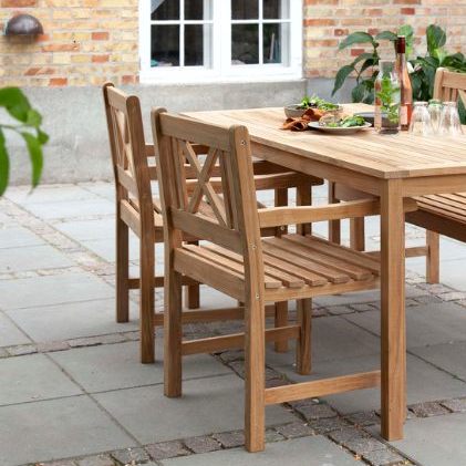 Croix - Havestol i teaktræ