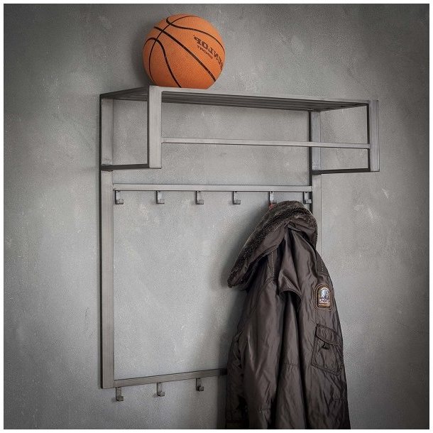 Industriel entremøbel i pulverlakeret stål