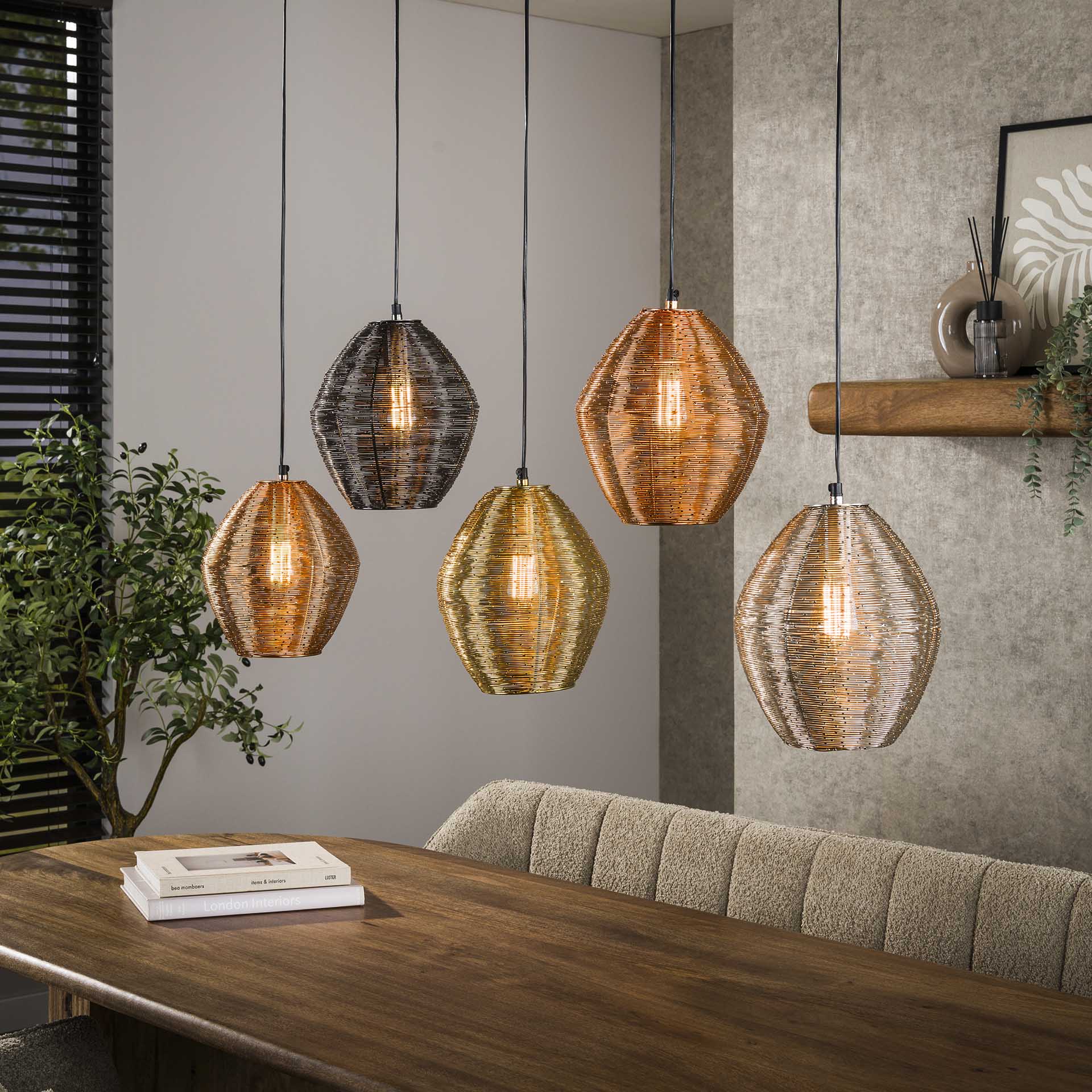 Mix-Match - Loftlampe i forskellige metalfarver Levering med pære(r)