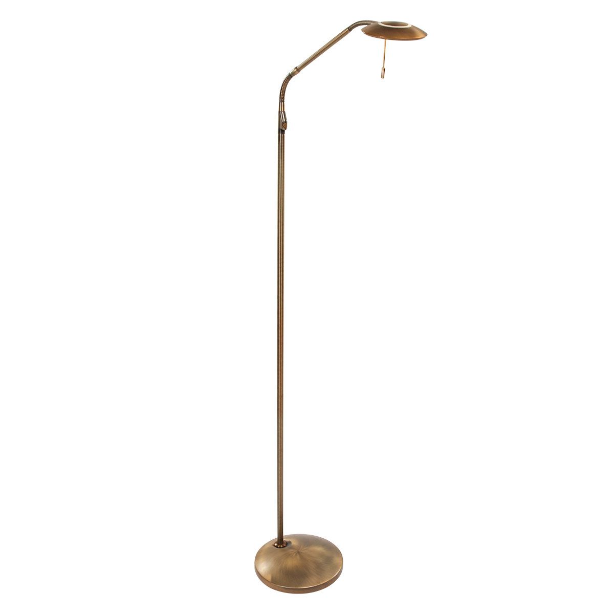 Prime X - Gulvlampe i fire farver metal, lysdæmper og lysfarve skifter Metal - bronze