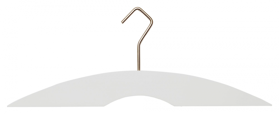 HG5 - Bøjle i hvidt træ og rustfrit stål