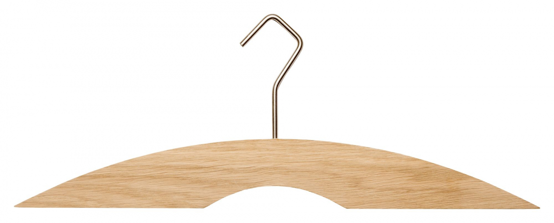 HG5 - Bøjle i sæbebehandlet egetræ og rustfrit stål