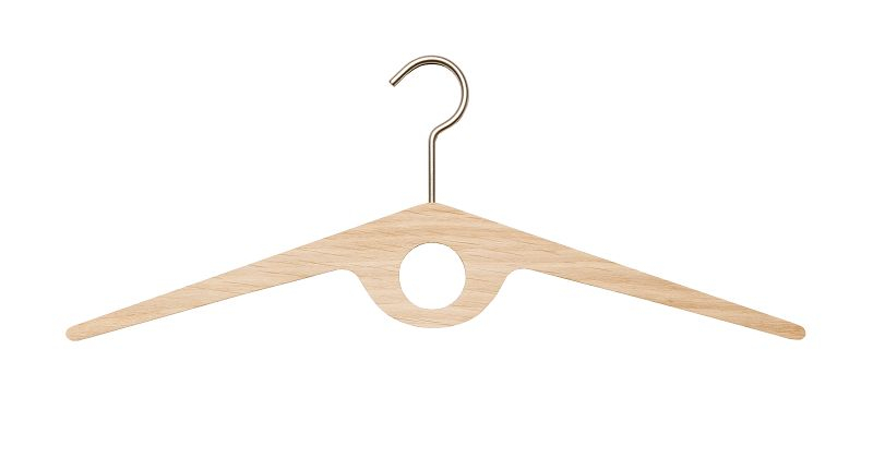 Fly - Bøjle i sæbebehandlet eg og rustfrit stål