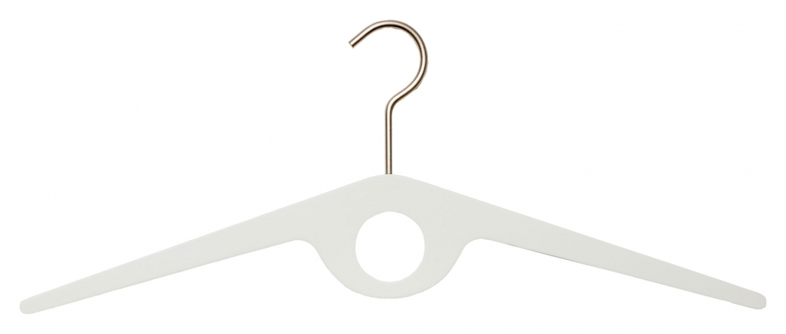 Fly - Bøjle i hvidt træ og rustfrit stål