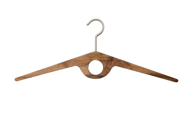 Fly - Bøjle i valnød og rustfrit stål