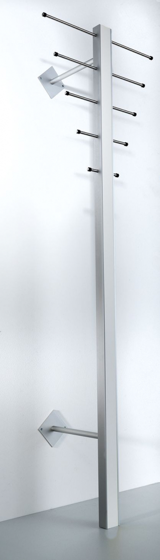 ST1 - Væghængt stumtjener i seks forskellige finish Hvidt træ og stål