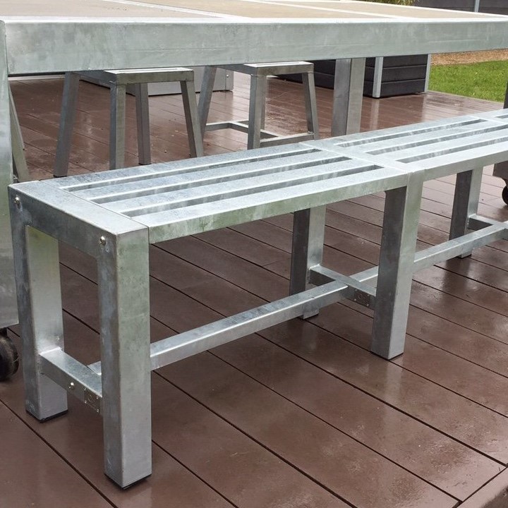 Rock-Solid - havebænk, 288/298 cm lang 6 x 6 cm.