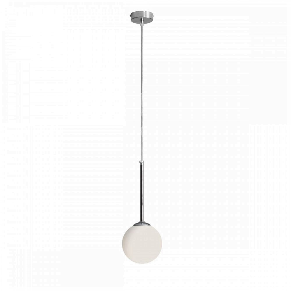 Stick - Loftlampe i krom og glas, ø 14 cm. kuppel
