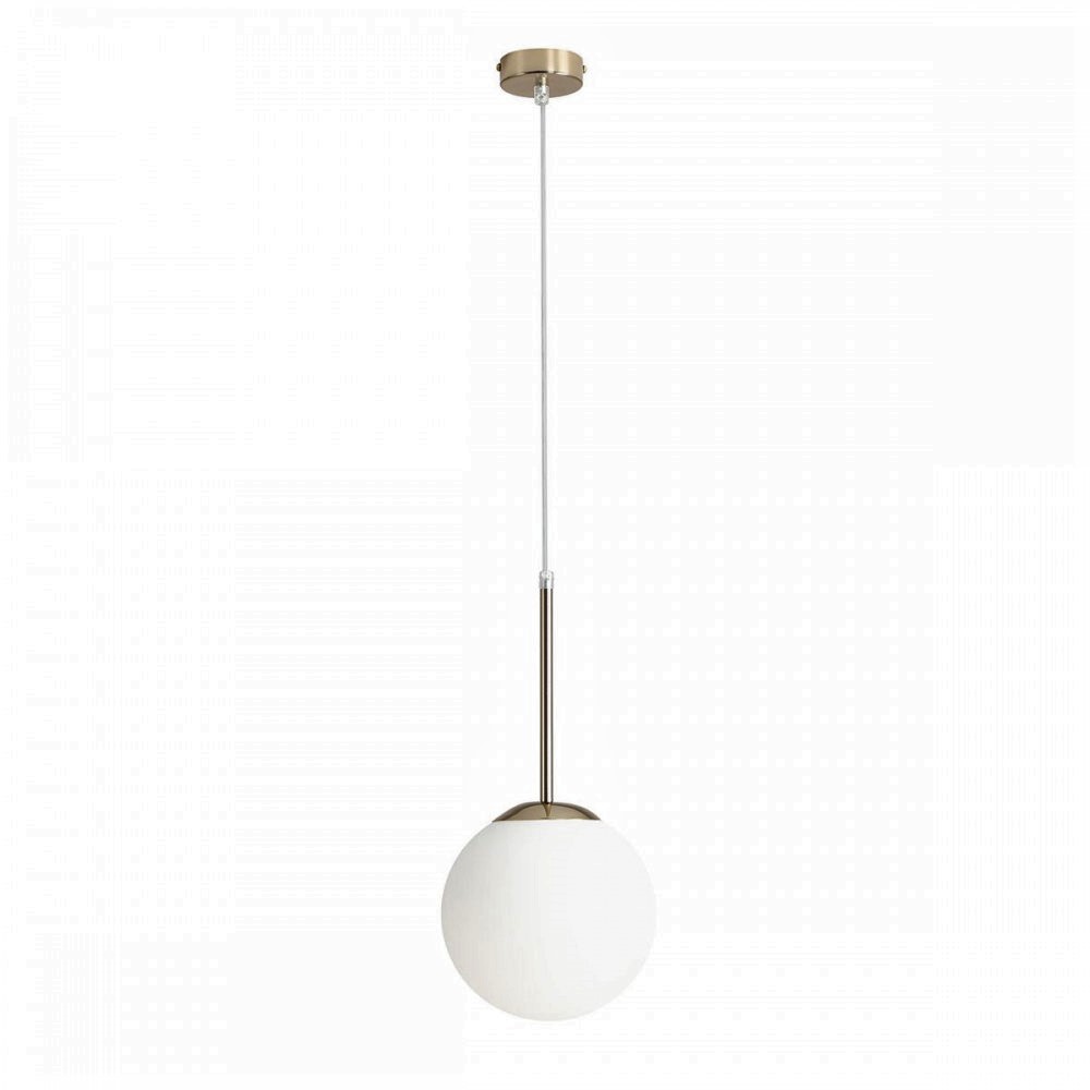 Stick - Loftlampe i guld og glas, ø 20 cm. kuppel