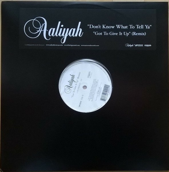 Aaliyah - Don't Know What To Tell Ya (Vinyl, Single)