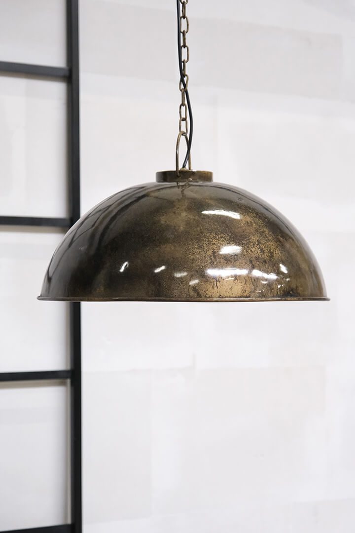 Loftlampe - metalmarmorering Ø:52cm