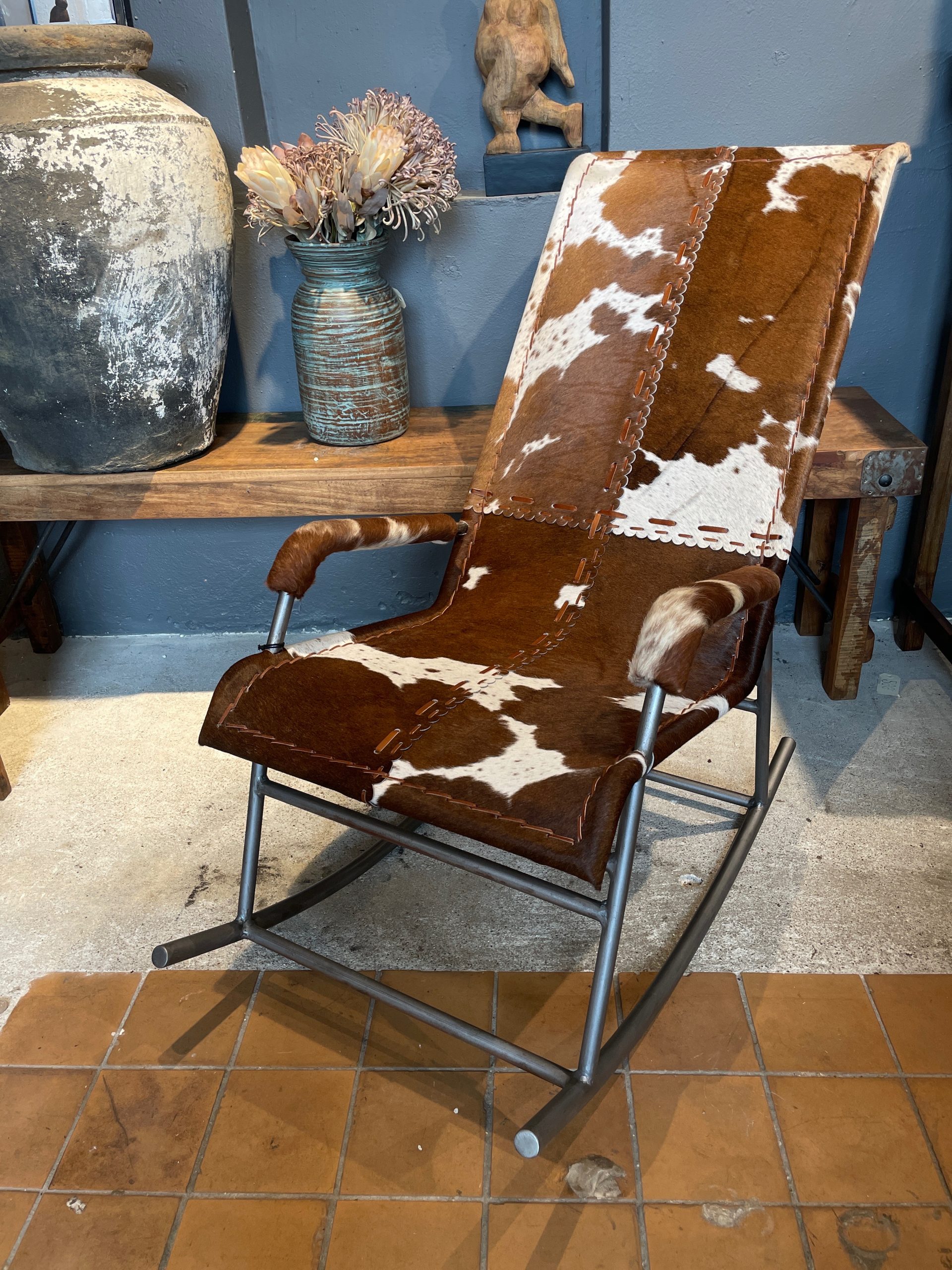 Gyngestol med koskind