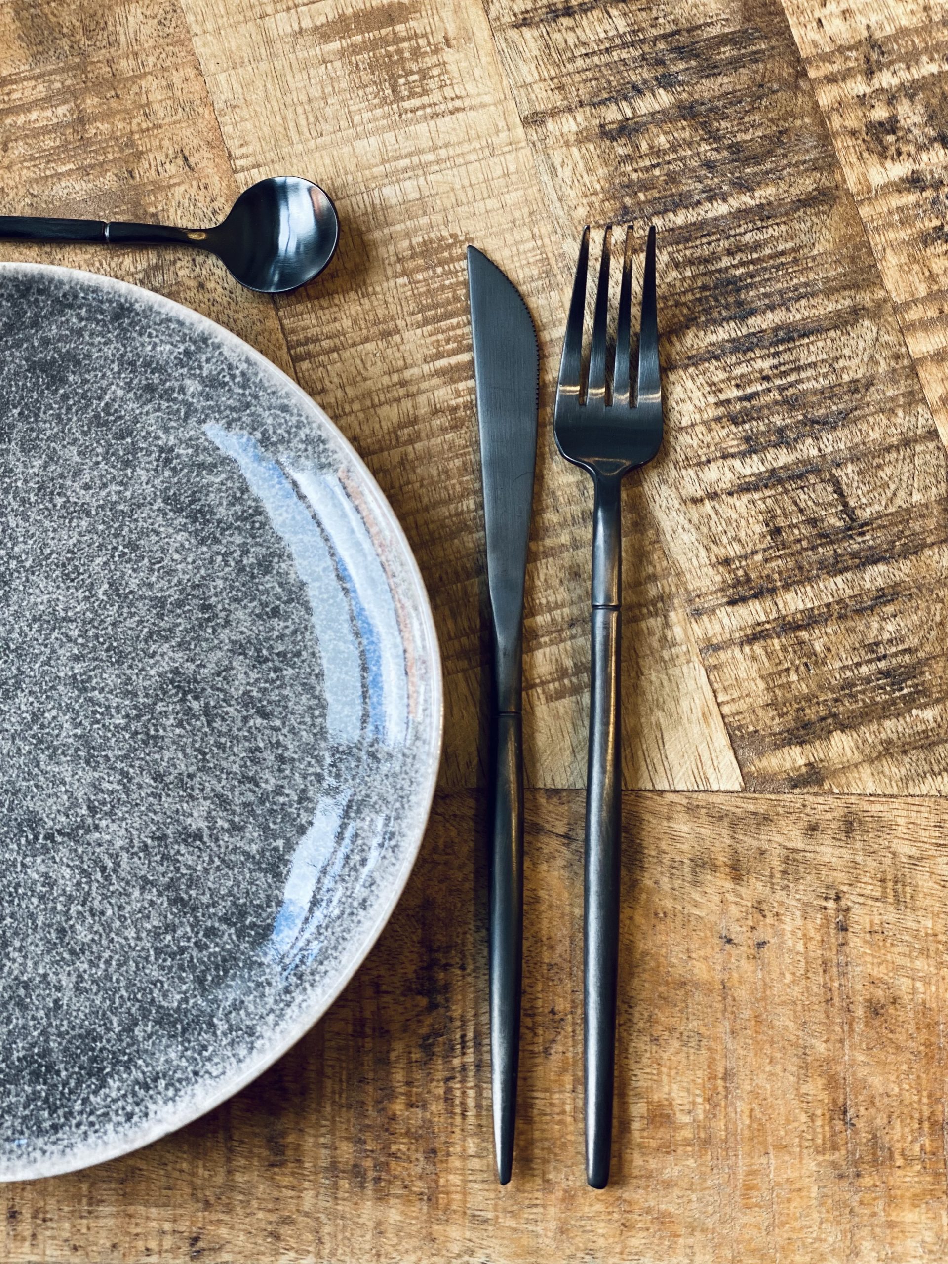 Bestik - Sort, 16 dele, Au Maison