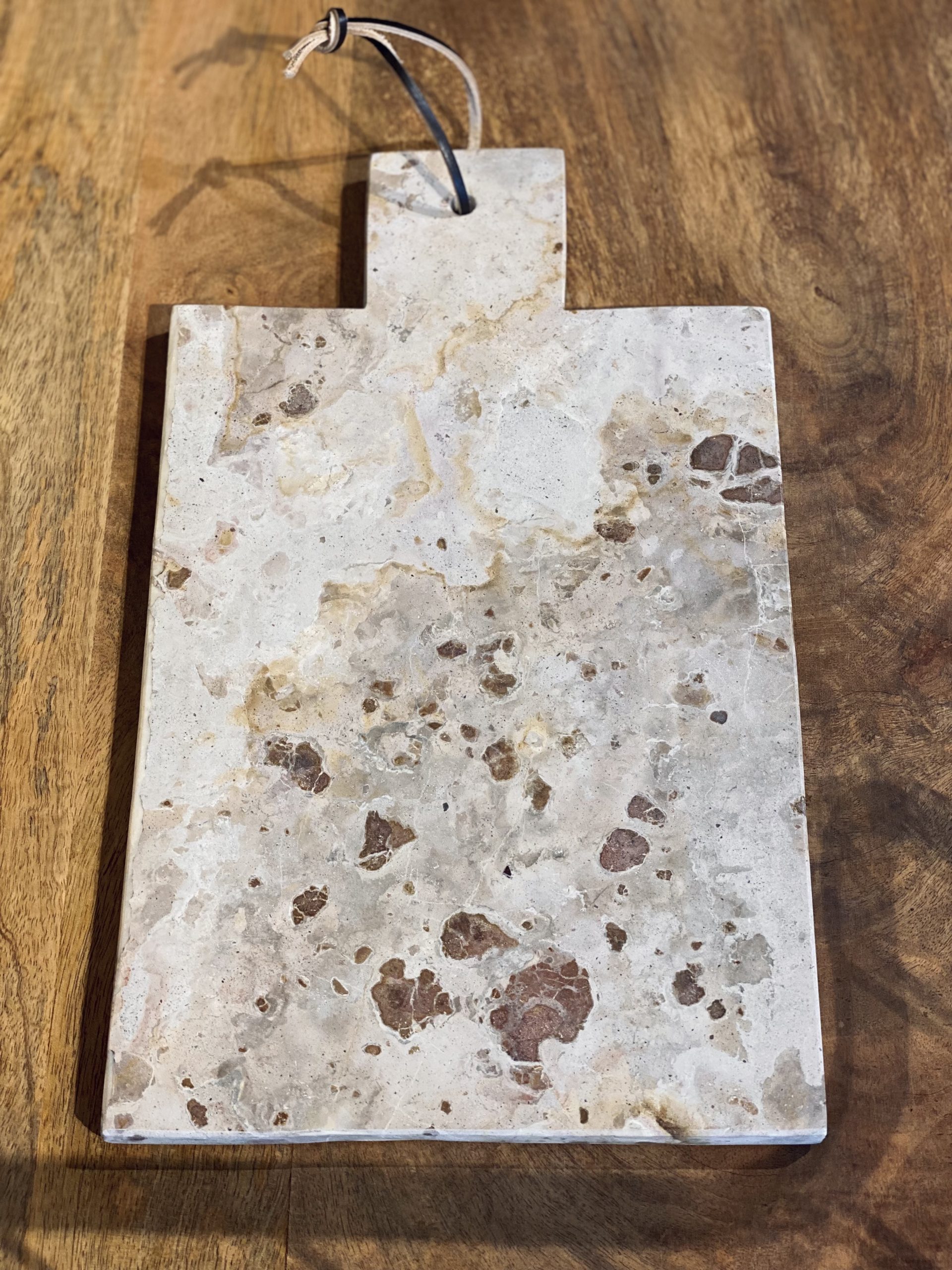 Skærebræt, marmor - "BEIGE" -stor