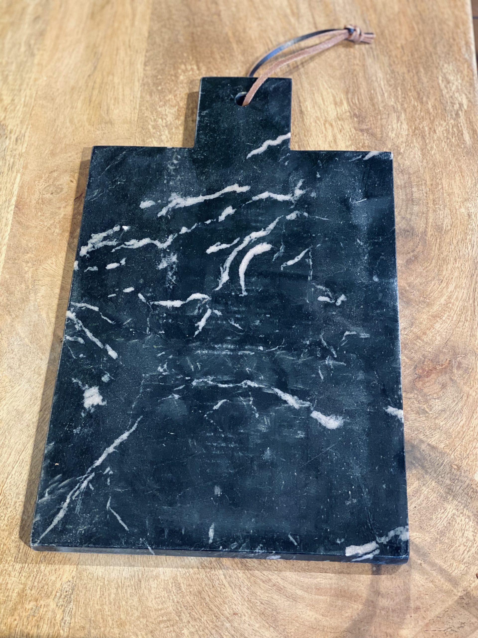 Skærebræt, marmor - "BLACK" - 39x23