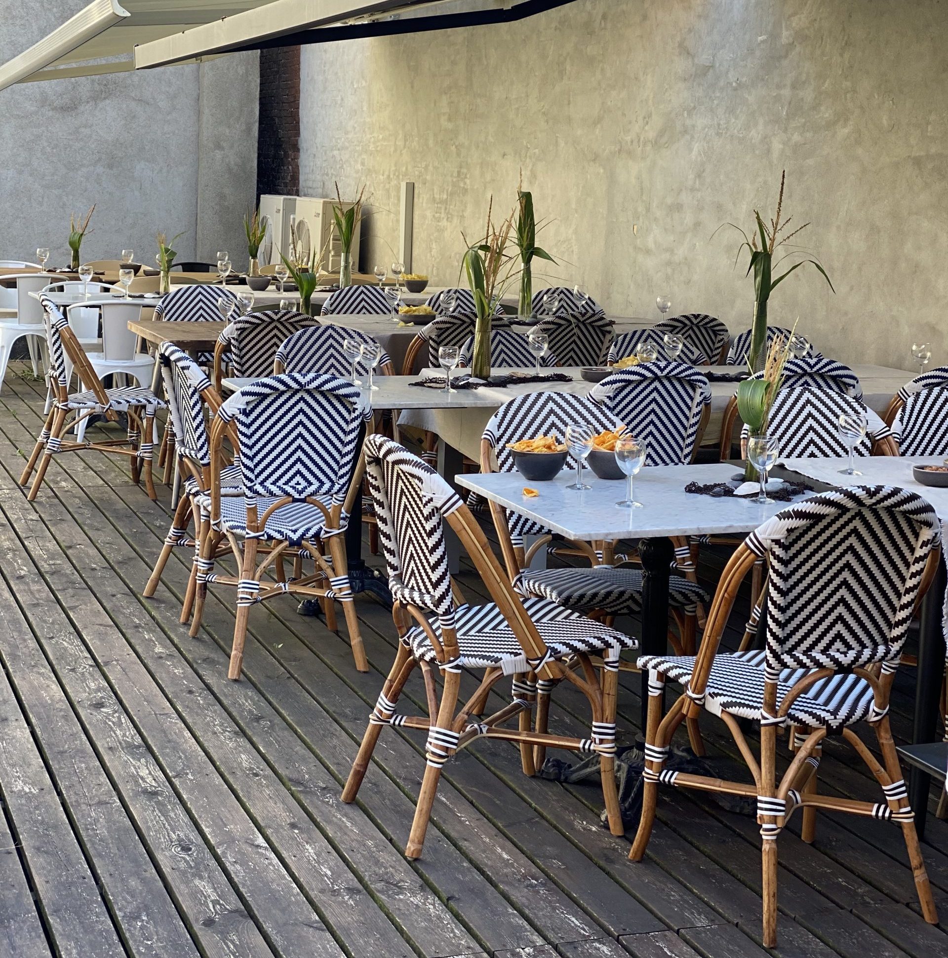 4 stk. cafestole - Brun eller grøn