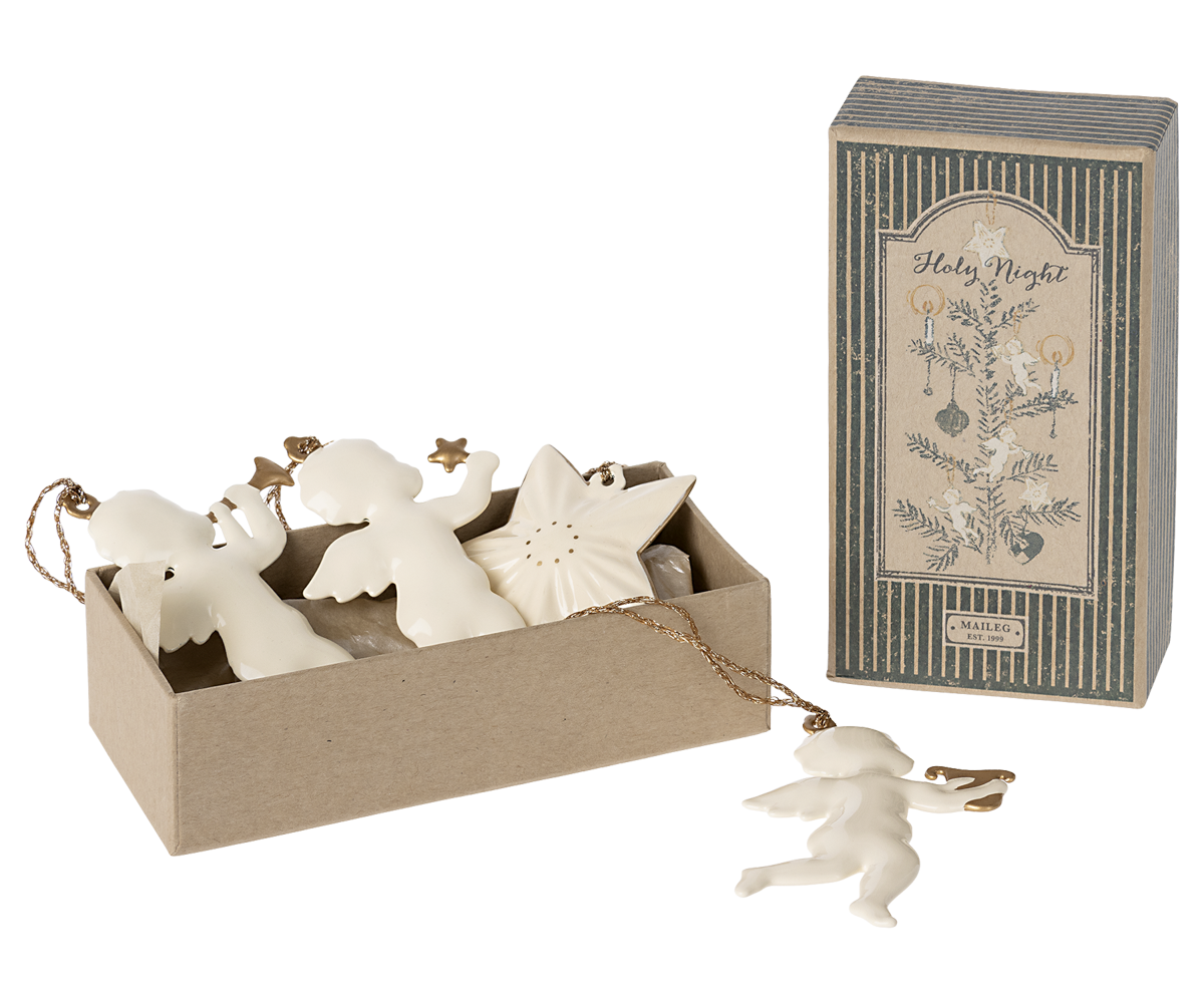 Metalophæng sæt af 4 - O holy night