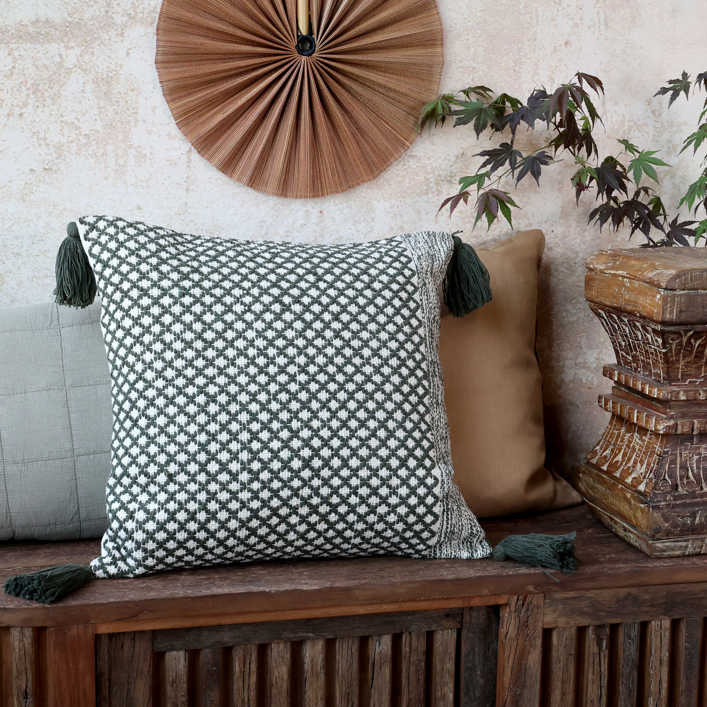 Pyntepude m. kvaster - Grøn