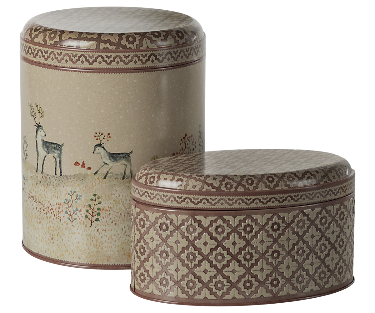 Maileg Kagedåser, Winter Wonderland - 2 stk.