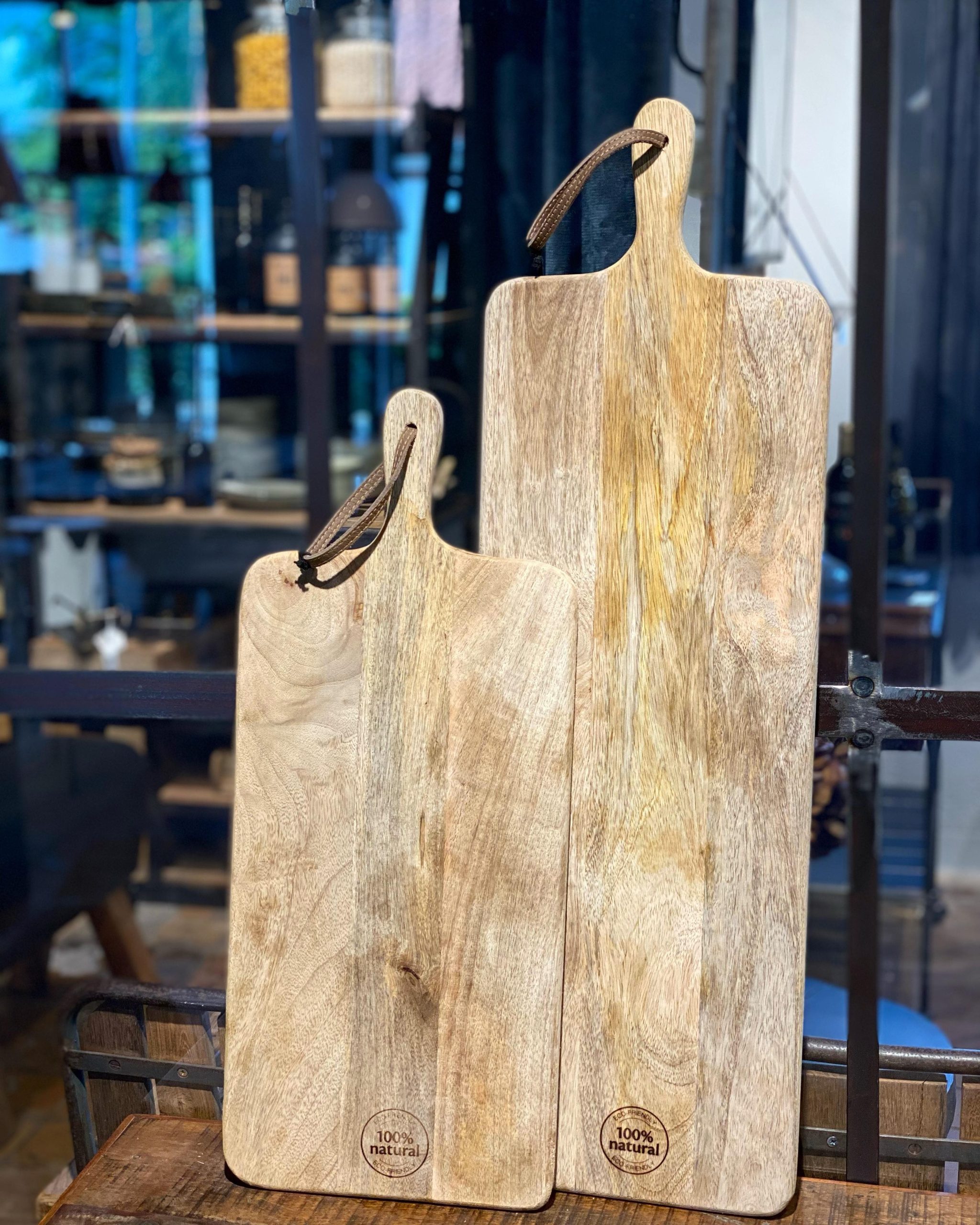 Skærebræt i mangotræ 80 cm