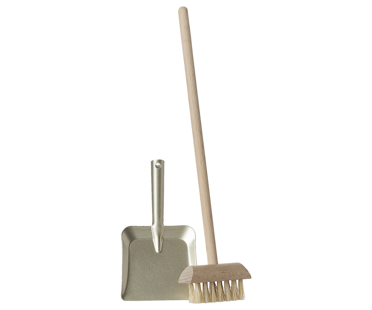 Fejeblad og gulvskrubbe kost