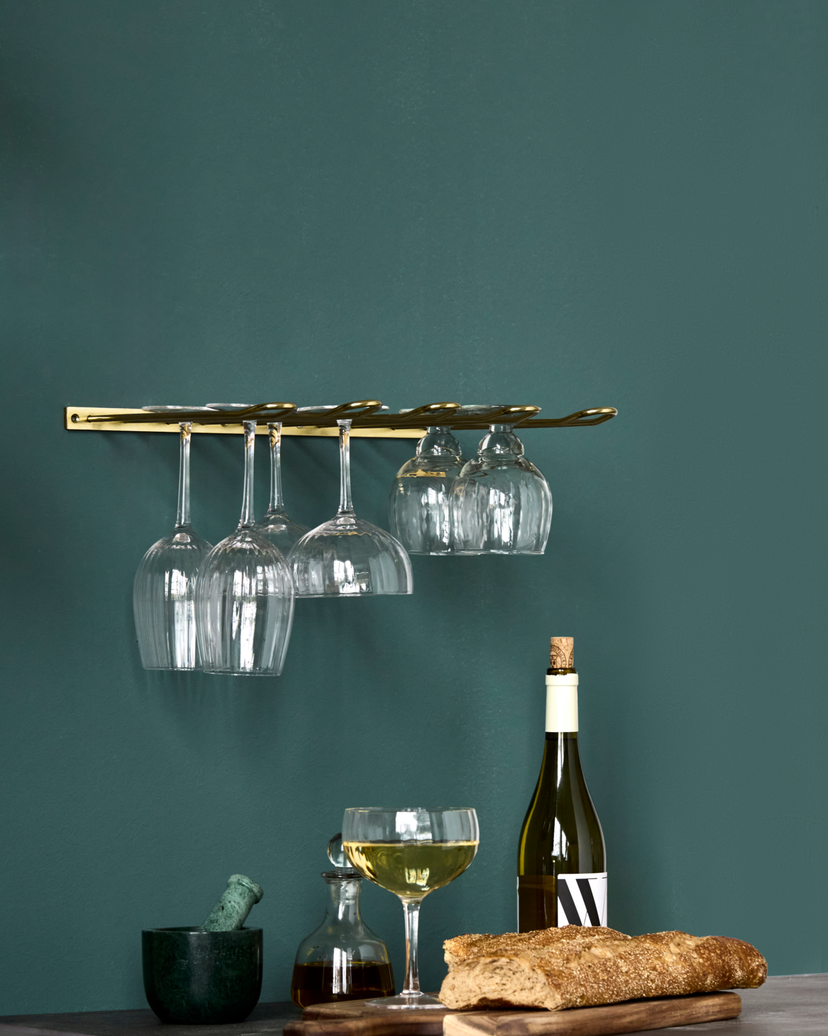 Vinglashylde, guldfinish