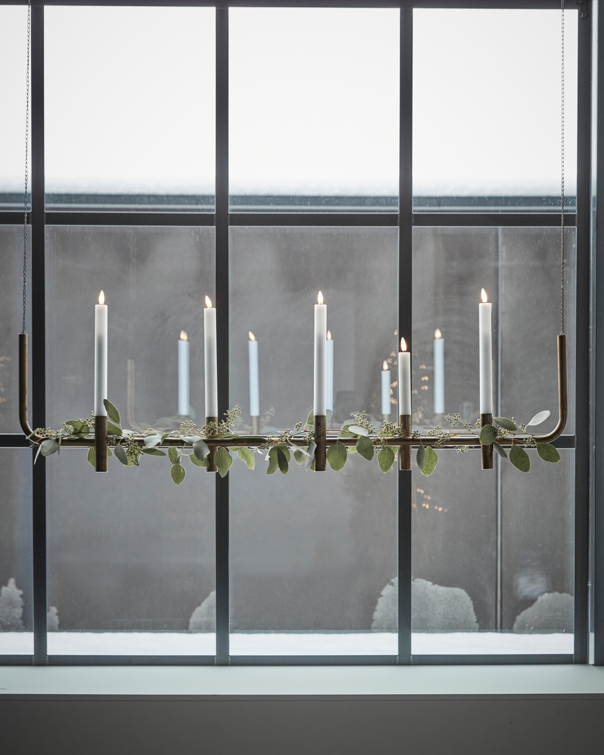 Lysestage - Maxi - Antik messingfinish