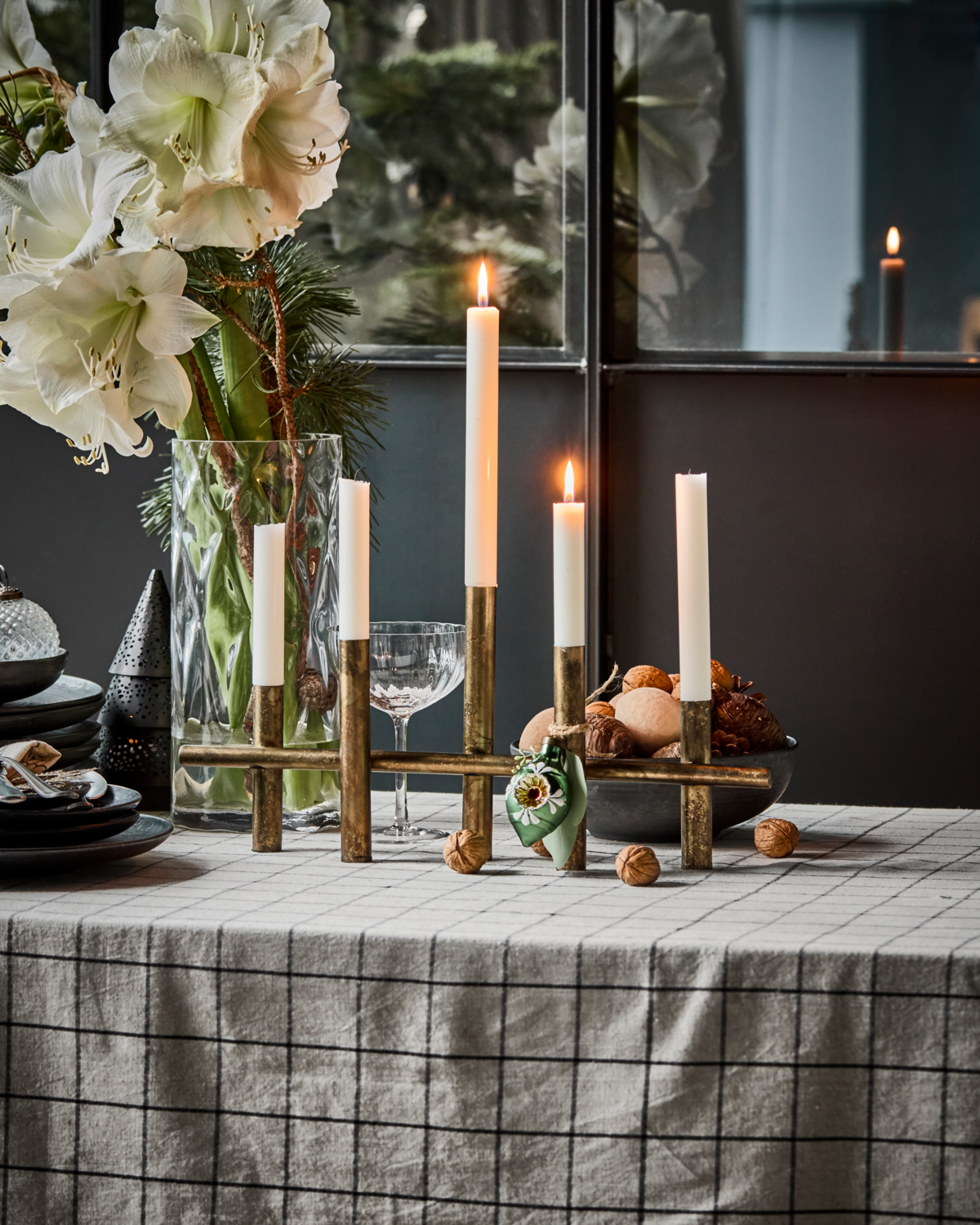 Lysestage - Maxi45 - Antik messingfinish