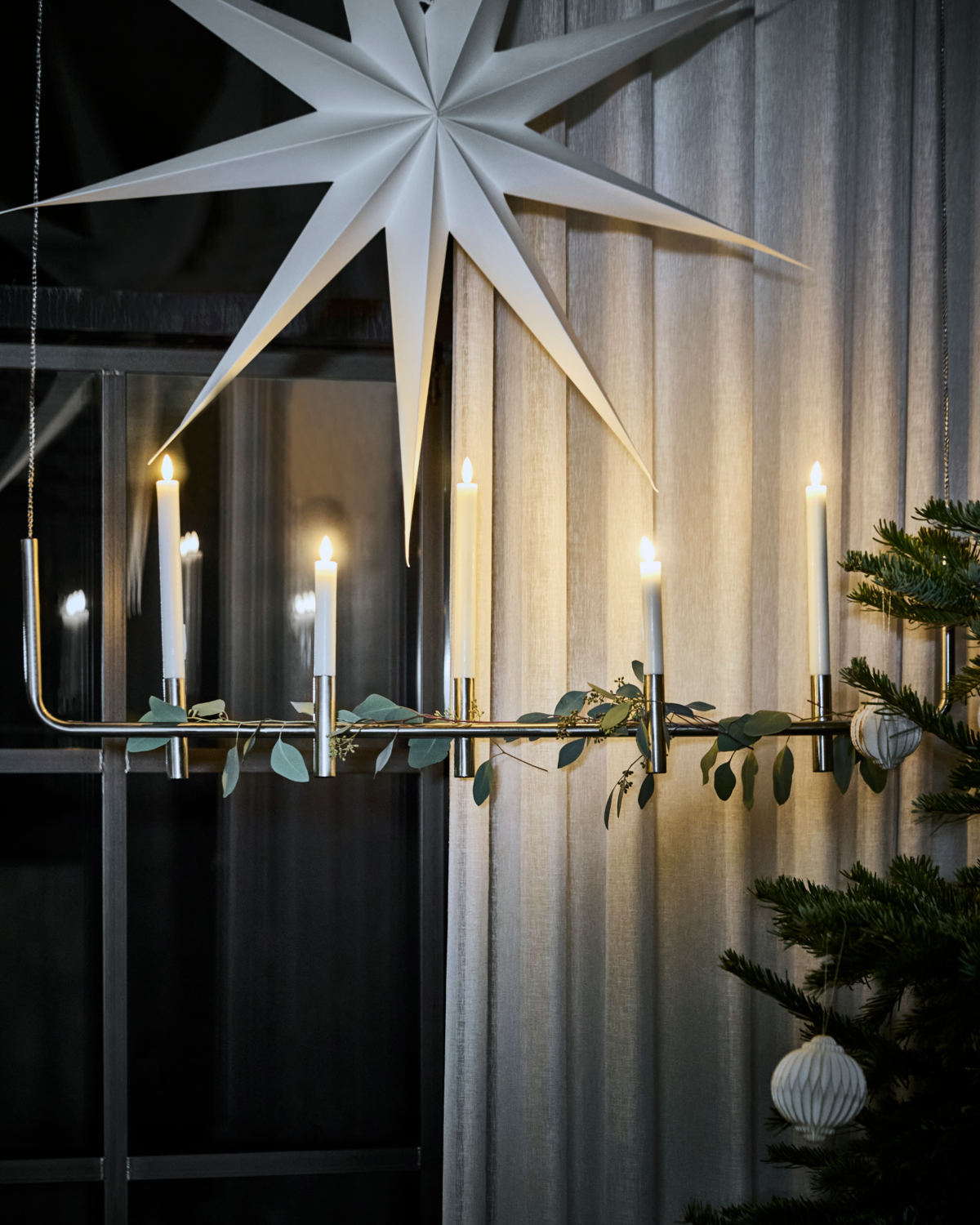 Lysestage, Maxi, Antik sølv