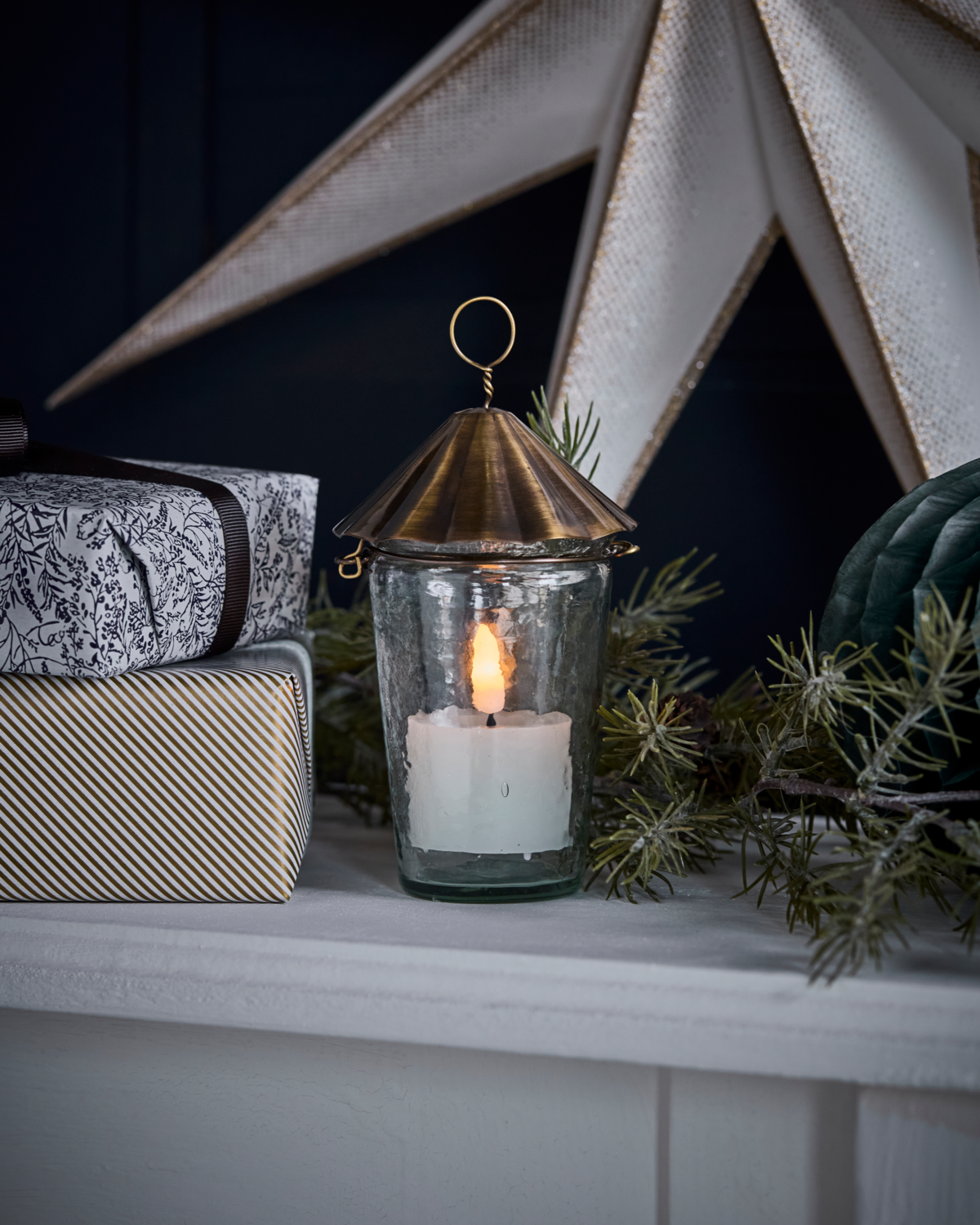 Fyrfadsstage - Messing top