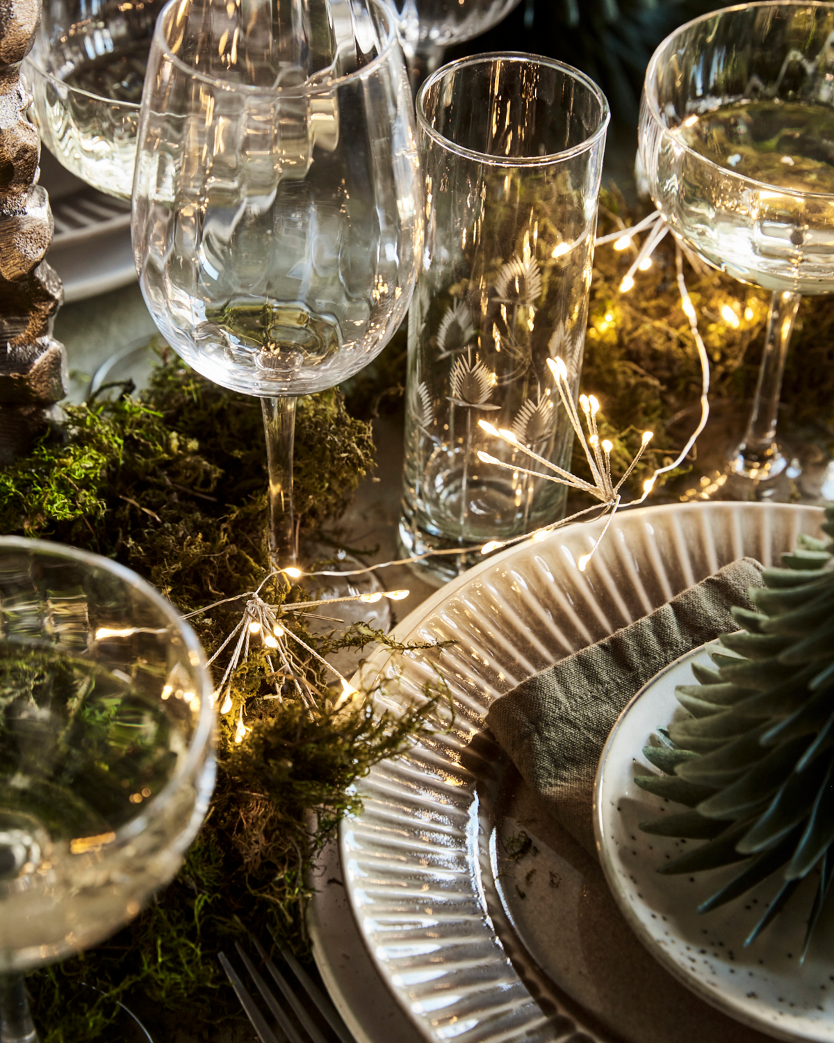 Lyskæde, Sølv finish