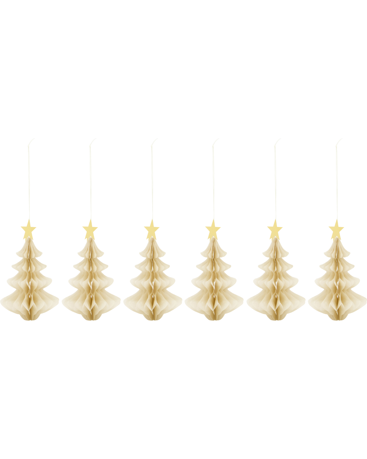 Julepynt - Juletræ, Elfenben - 1.stk.