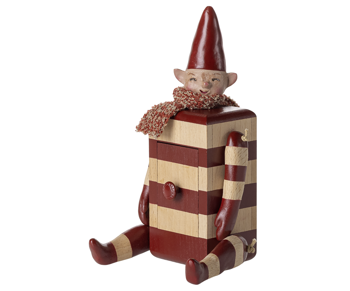 Nisse med skuffe - rød