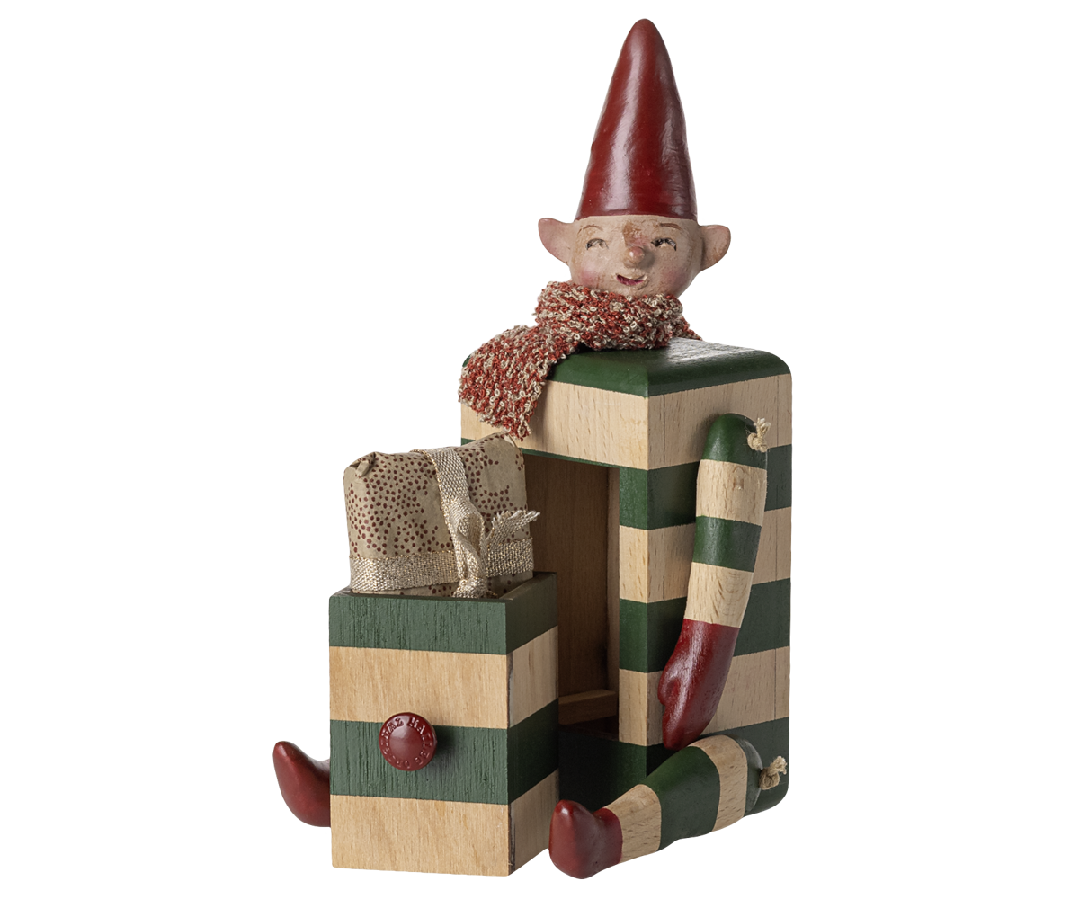 Nisse med skuffe Grøn