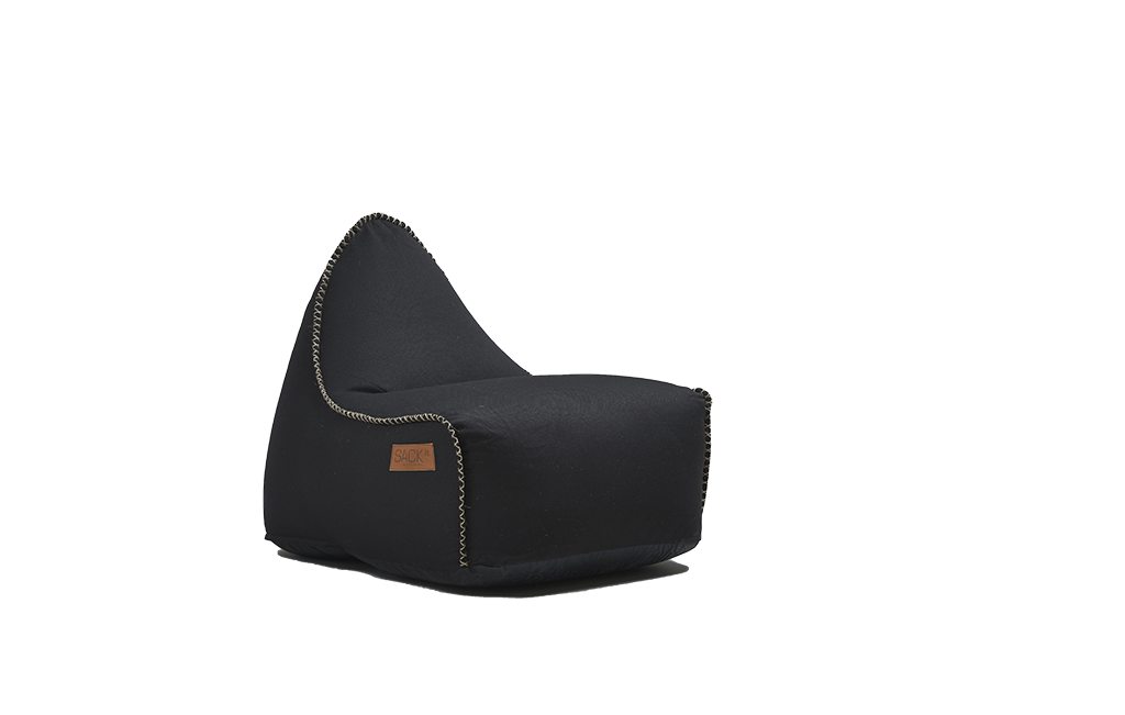 Sækkestol, RETROit Canvas Dark Black