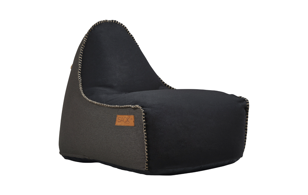 Sækkestol, RETROit Canvas Dark Brown / Black