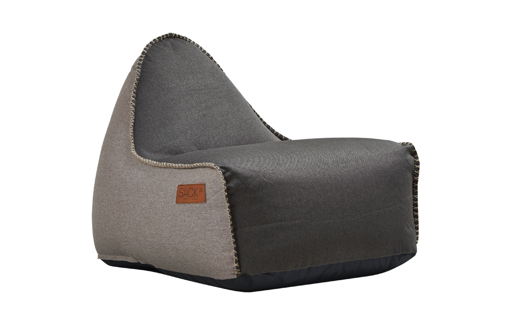 Sækkestol, RETROit Canvas Dark Brown / Sand
