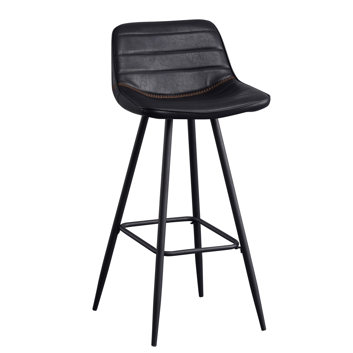 Jordan barstol sort kunstlæder