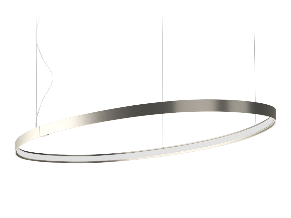 Panzeri ZERO Elipse titanium 130 x 59 cm 2.700 Kelvin (Varm hvid farve)