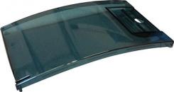 ABB Låge til Mistral 8 moduler gruppeafdækning, Transparent blå/grøn