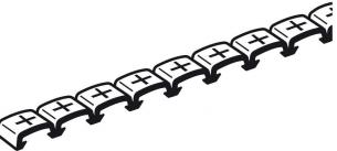 Kabelmærke Plus Gul