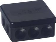 Forgreningsdåse Ensto Ap9 Sort Ip55, 39x85x85mm, Membrandåse